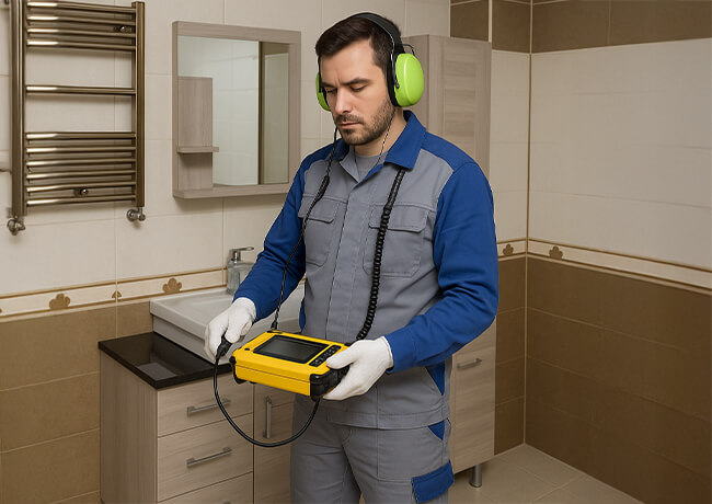 Su kaçak tespiti için saha ekipmanı ve uygulama